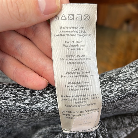 MERRELL Gray Heather Helio Pullover Hoodie Top Medium Cowl Hiking Outdoors - Picture 6 of 6